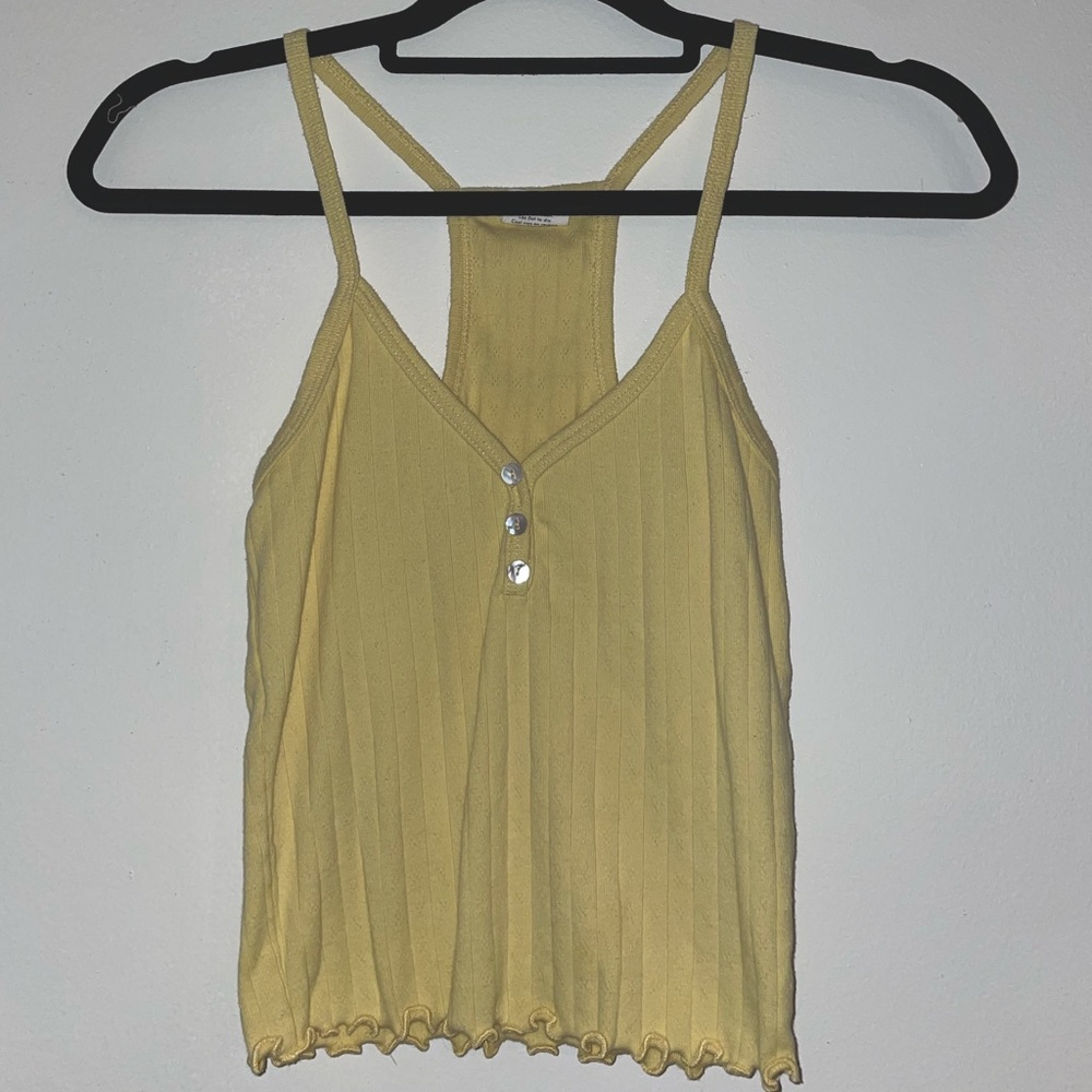 Pale yellow tank top